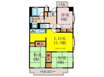 間取図 ロイヤルクロ－バ－