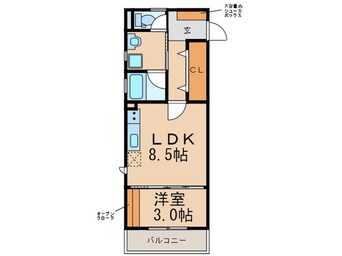 間取図 エリーナプラザ吉塚駅南