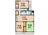 天神アコ－ルマンション 3LDKの間取り