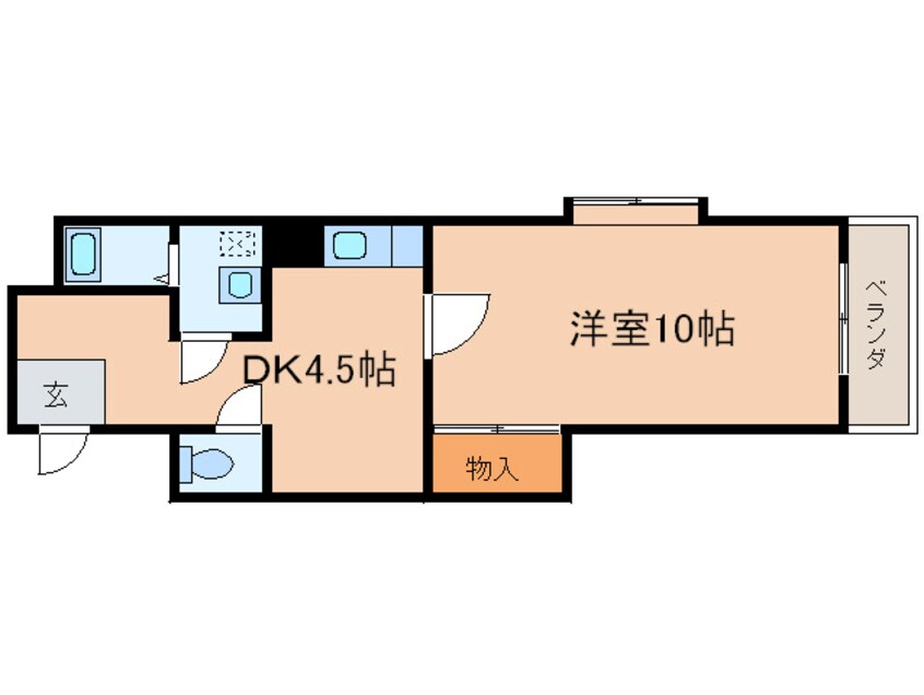 間取図 ルミエ－ルＫＹ　２