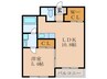 すかる梅満 1LDKの間取り