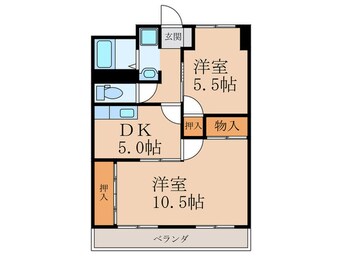 間取図 第２日豊ビル