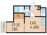 シャンベール井尻 1DKの間取り