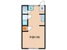 葉隠館 1Rの間取り