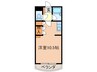 クリオコートイン ８９ 1Rの間取り