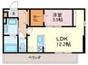 D-room笹原駅南 1LDKの間取り