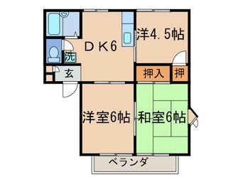 間取図 ハイネス穴生