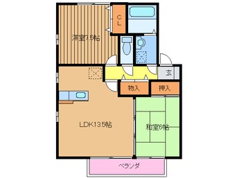 間取図 リビングタウン舞の里　A