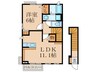 サンフォレスト 1LDKの間取り