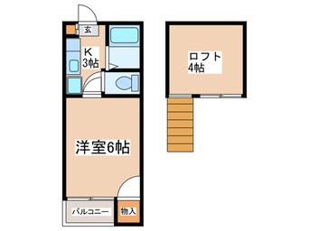 間取図 サンラーク三条Ｂ