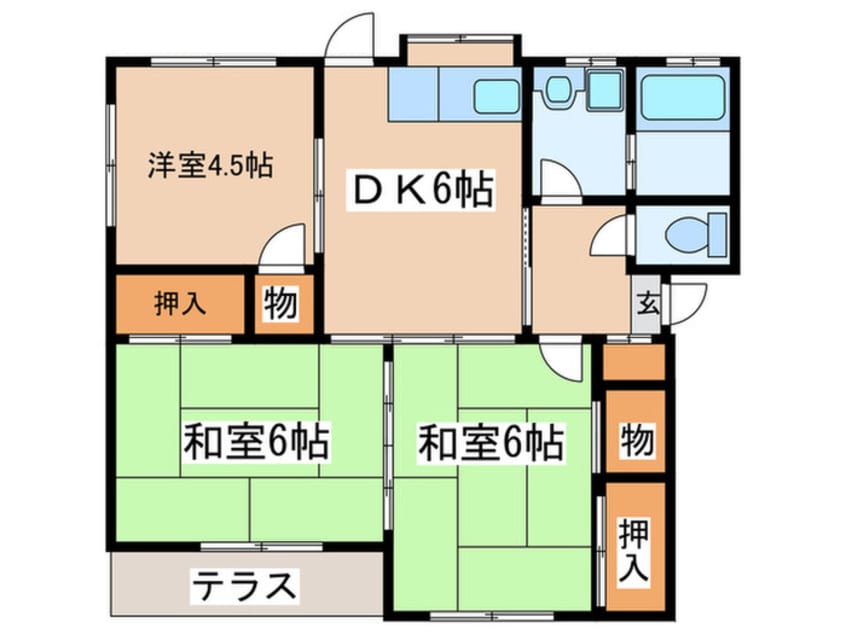 間取図 今福団地10号