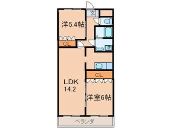 間取図 グランド－ルのぞえ２