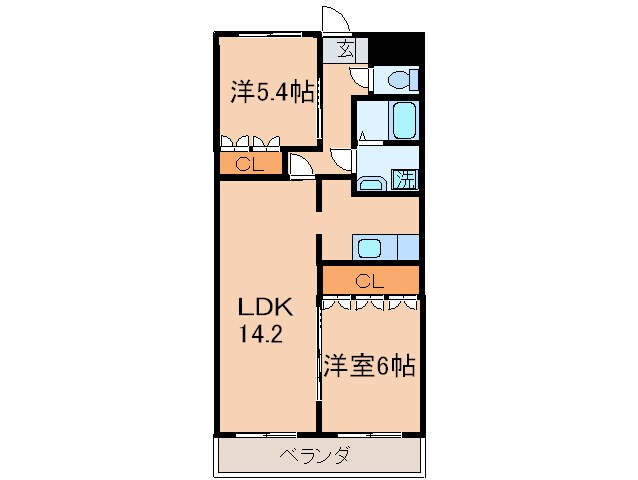 間取り図 グランド－ルのぞえ２