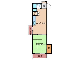 間取図 ハイツ新香舎