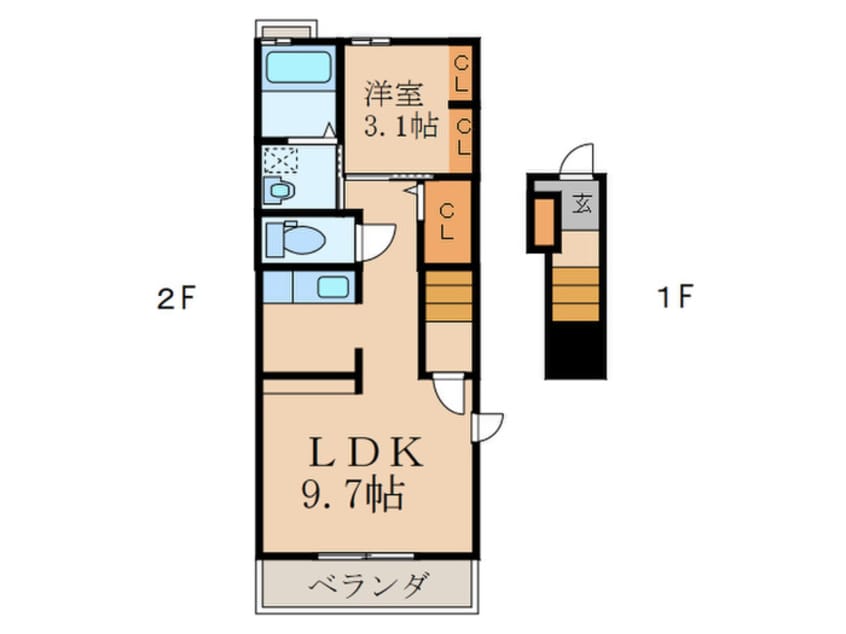間取図 ベル　グランドＡ棟