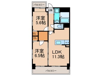 間取図 ニューシャイン戸畑