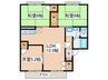 セジュ－ル・レスポワ－ルＡ 3LDKの間取り