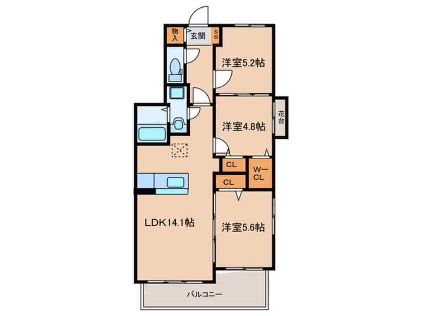 間取図 サザンクロス