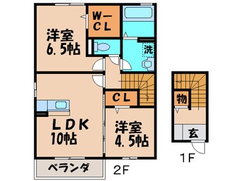 間取図 カ－サ・フロ－レ