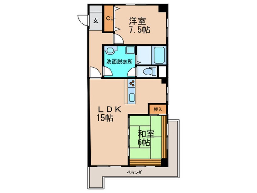 間取図 パステル１２