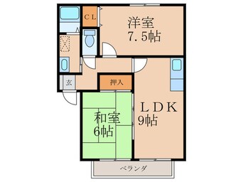 間取図 ウィンディア福柳木