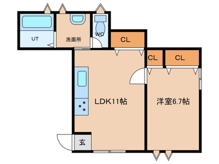 間取図 手光貸家