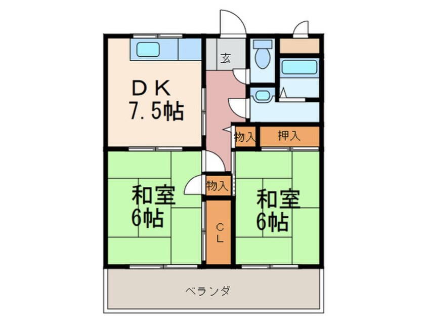 間取図 第２サンコスモス