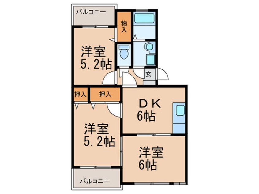 間取図 キャンファマンションⅡ