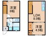 コル・クラージュＡ 2LDKの間取り