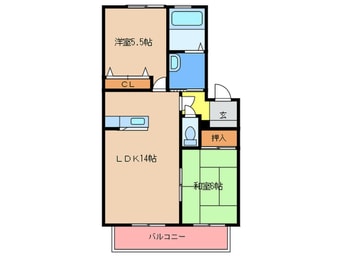 間取図 ラフォーレ三苫駅前C