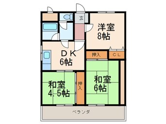 間取図 サンコスモス京良城