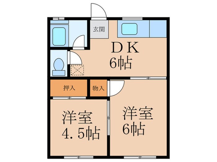 間取り図 コ－ポ川江１