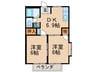 エスポワ－ル 2DKの間取り