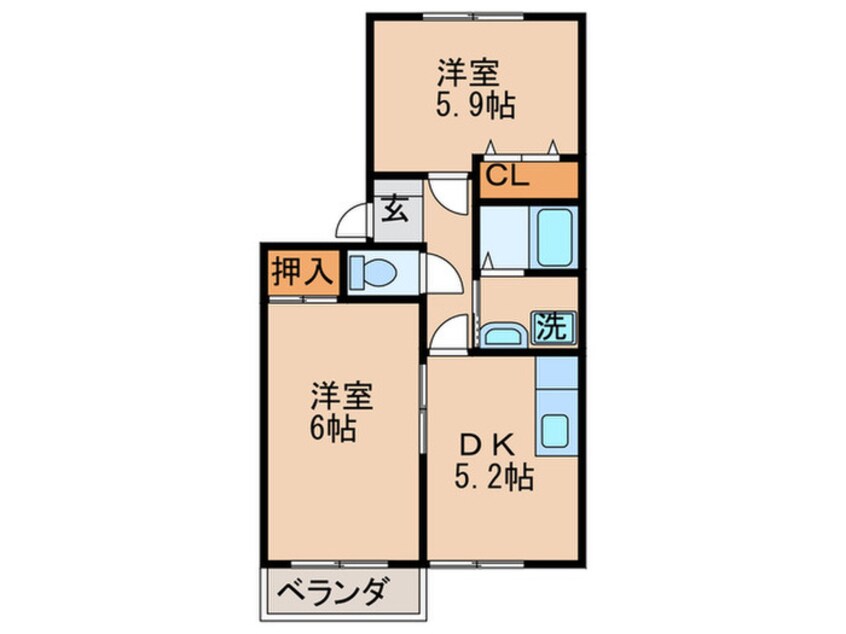 間取図 アベニューＢ