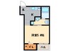 タスク箱崎 1Rの間取り