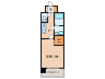 間取図 エンクレスト天神ＭＥＲＳ(406)