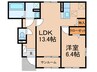 ヨセミテ 1LDKの間取り