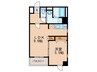 Ｊ－ＰＬＡＣＥ東町 1LDKの間取り