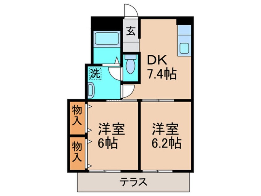 間取図 エクセラン瑞穂