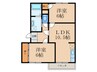 ロジュマン本城 2LDKの間取り