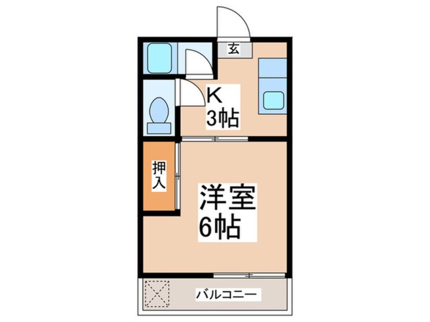 間取図 ハッピーコーポ