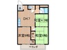 シティハイツ本城 3DKの間取り