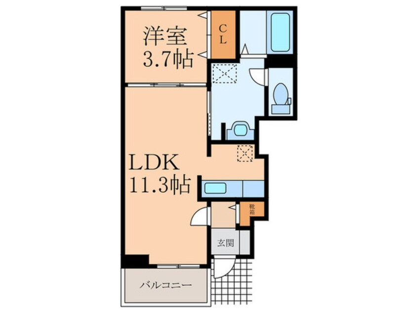 間取図 サンセールカズＢ棟