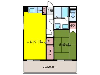 間取図 筑紫丘第７大塚ビル