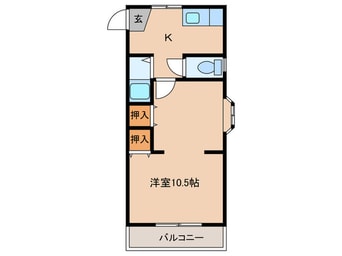 間取図 ド－ル友丘Ⅱ