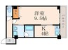 アルファKⅡ 1Kの間取り
