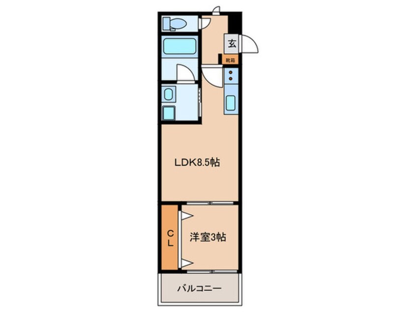 間取図 アルバーノ愛宕