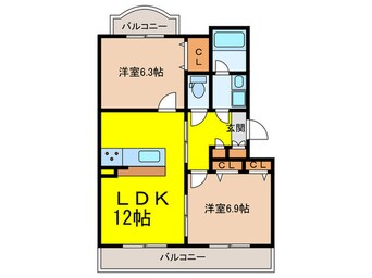 間取図 サンルージュ