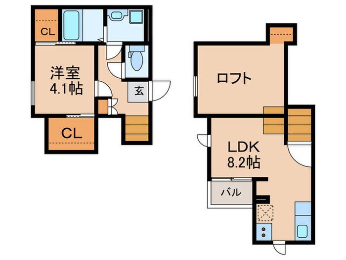 間取り図 CB西久留米ラヴィドゥース