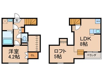 間取図 CB西久留米ラヴィドゥース